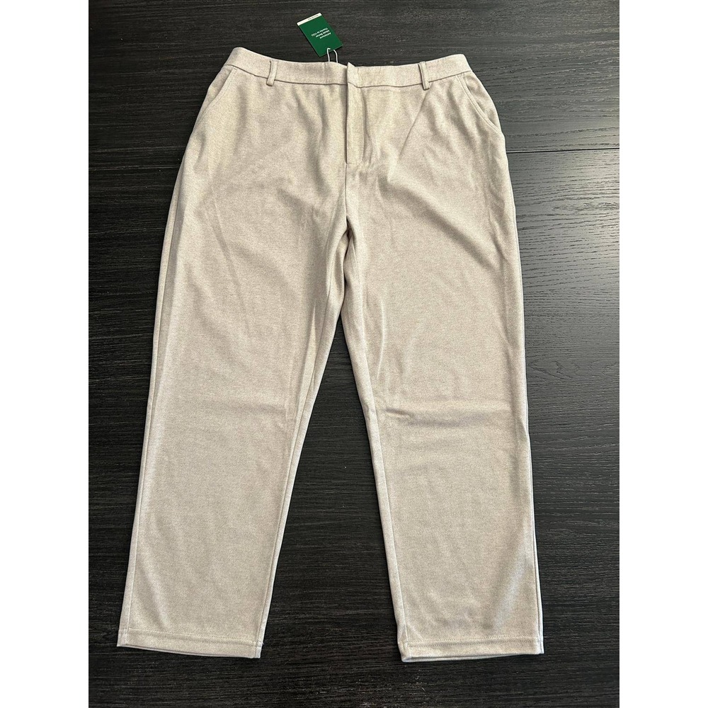 Halara Womens High Waisted Straight Leg Dress Pants Trousers Beige XL Regular